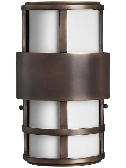 Saturn 12 1/2 inch Pocket Wall Sconce in Metro Bronze.